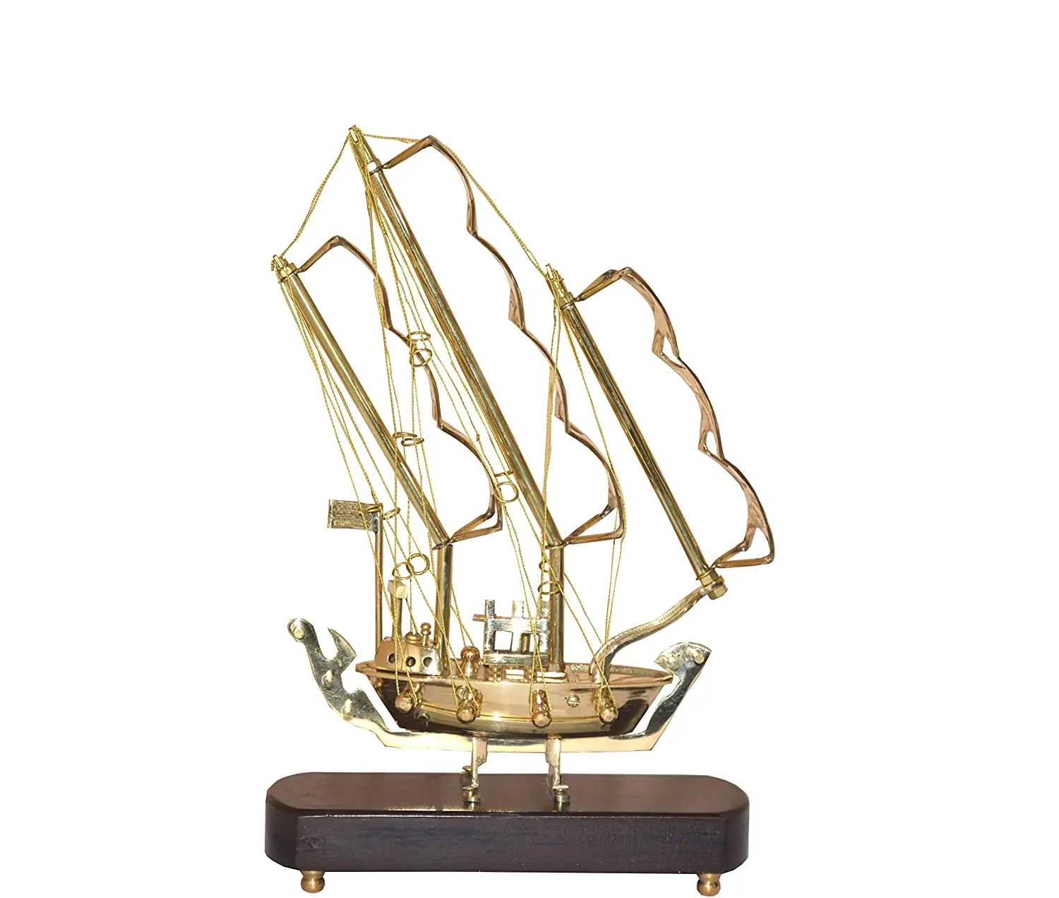 Antique Titanic Brass Inboard Engine Luxury Yacht Showpiece Wooden Base ...