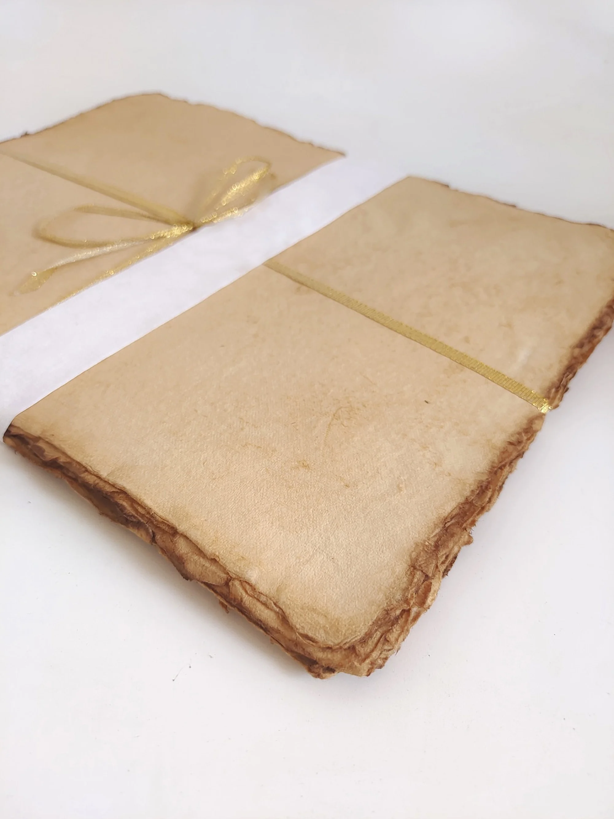 A4 A5 Brown Deckle Edge Cotton Rag Handmade Paper 200 Gsm Eco-friendly ...