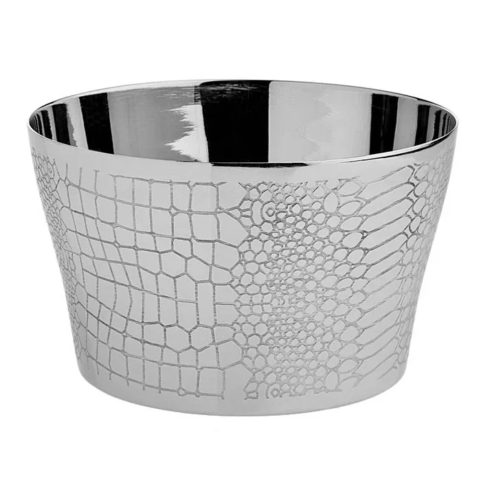 Customizable Design Aluminum Wine Chiller Bucket With Logo Silver