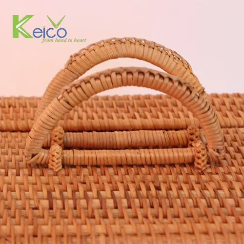 New Item 2024 Modern And Rustric Decoration Design Rattan Basket Made