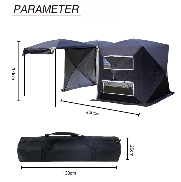 Ground Blind HUB IDOOGEN Portable Canopy Tent for SUVs
