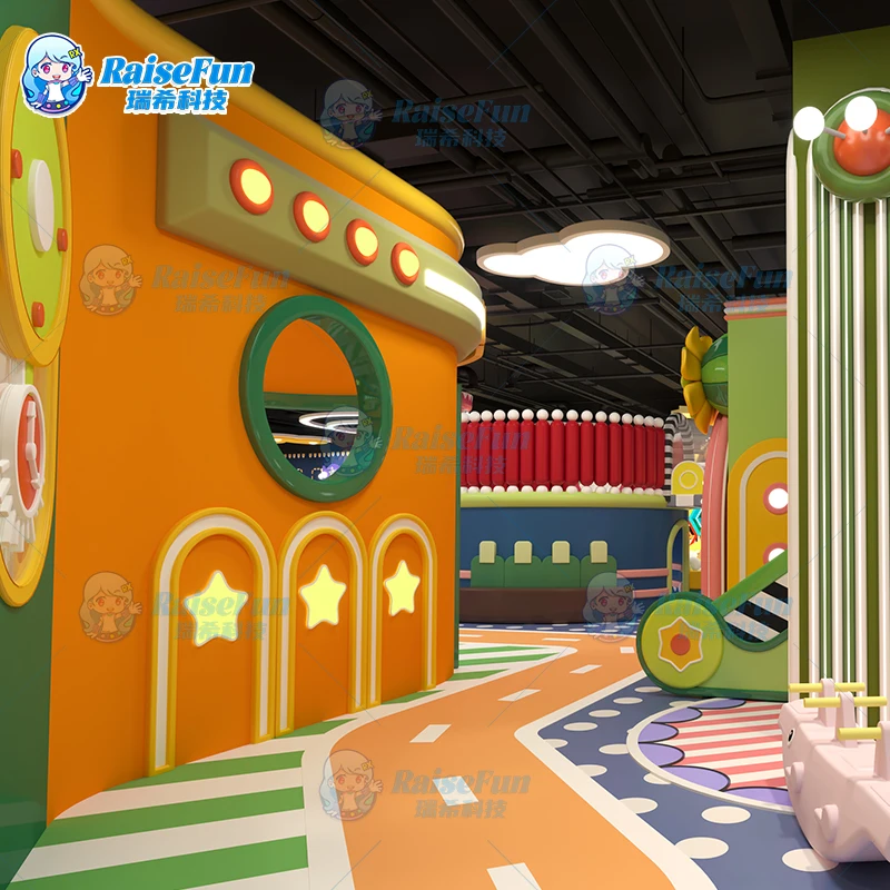 product raisefun hot sale solf eco friendly indoor playground for kids pc steel construction over 500kg capacity-5