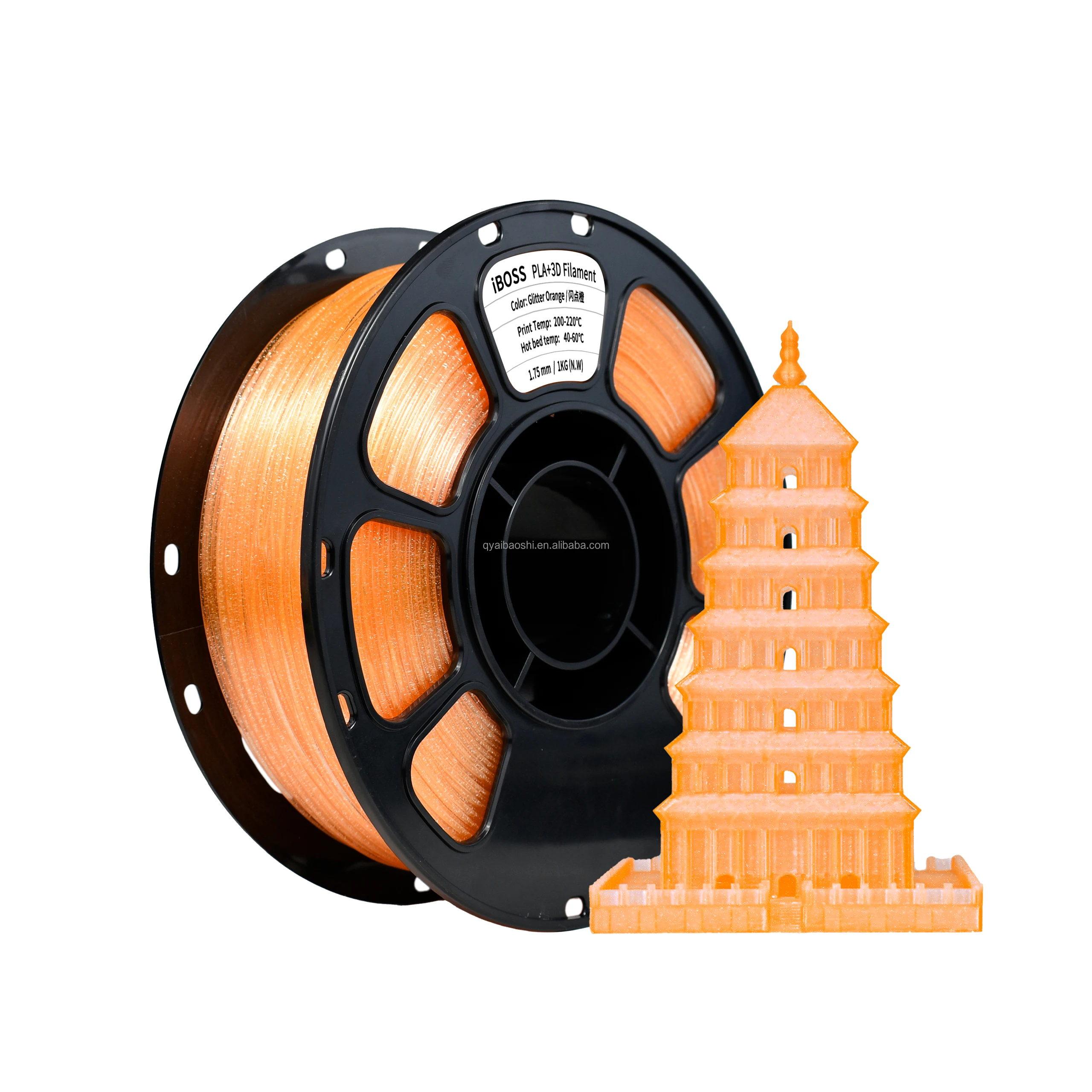 Iboss 3D Printing Filament PLA+ Flash Point PLA Plus Sparkle Plastic ...