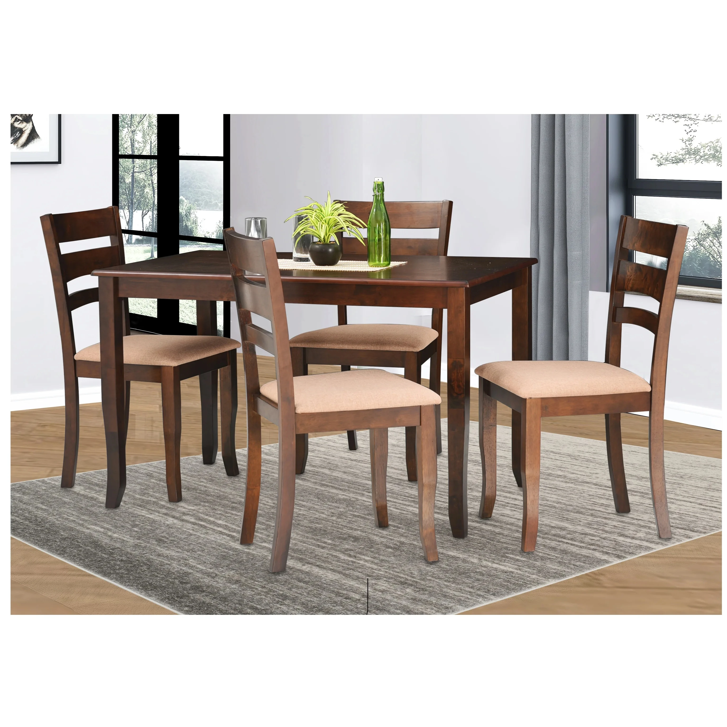Royaloak Penang Malaysia Wooden 4 Seater Dining Table Set - Buy Veneer ...