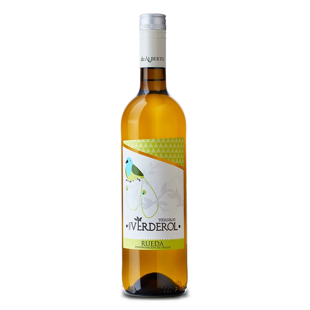 Excellent Spanish 100 Verdejo Grapes Still Fruity Fresh White Wine