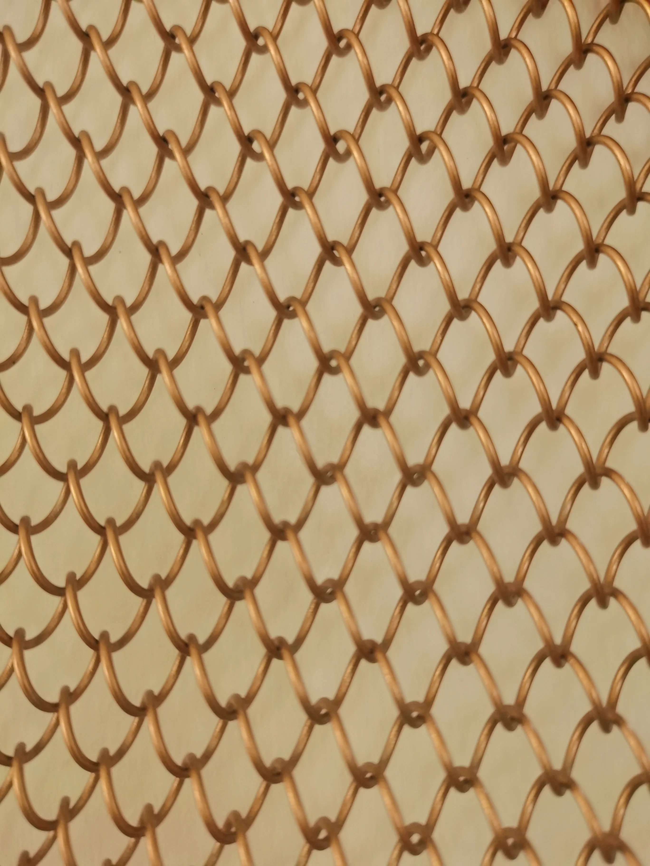 Flat Wire Square Grid Stainless Steel Brass Metal Gold Color Decorative