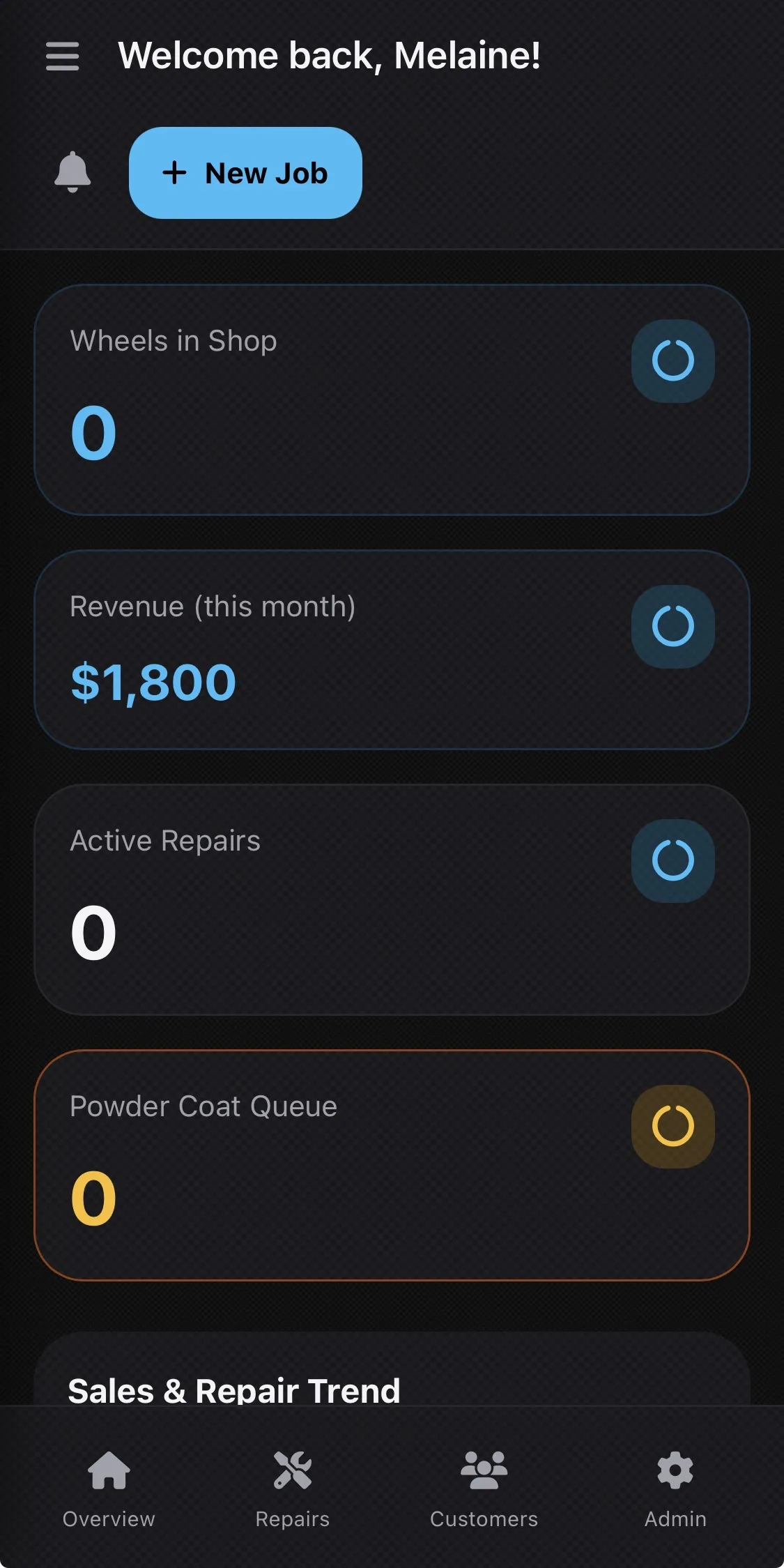 CWW Customer Dashboard
