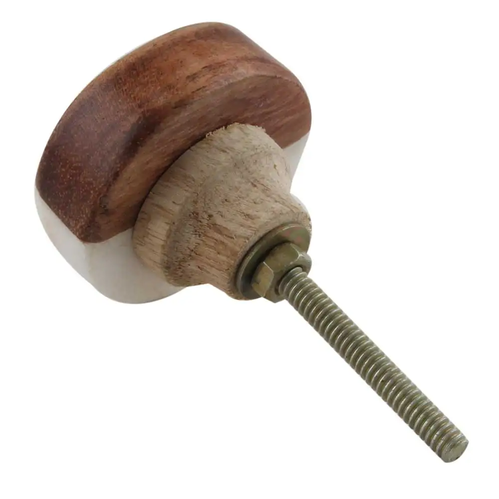 Wholesale Stone Door Knobs White Vintage Pulls Flat Drawer Knob