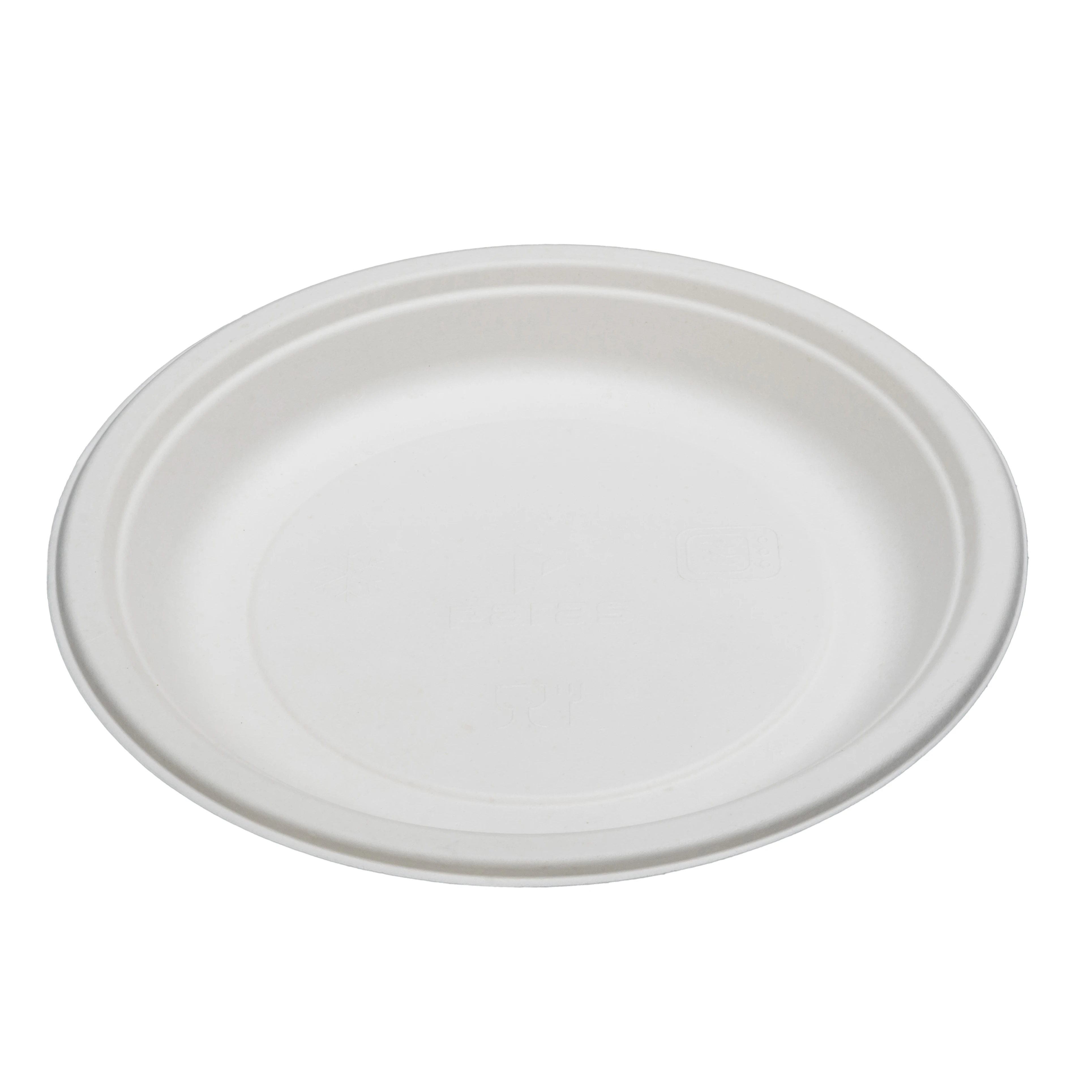 Eco-friendly Degradable Bagasse Plates Disposable Tableware Bagasse 10 ...