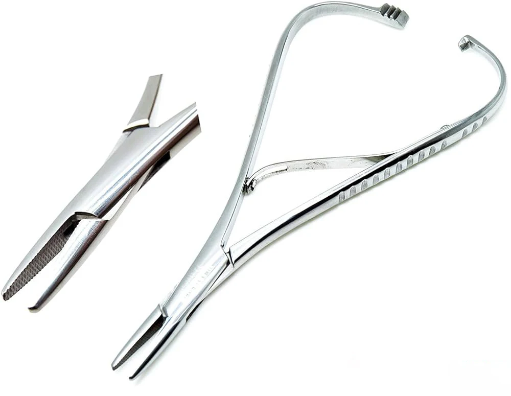 thumbnail image 2 of Dental Mathieu Slim Needle Holder Forceps – Orthodontic Ligature Pliers, Narrow Tip 2 of 5