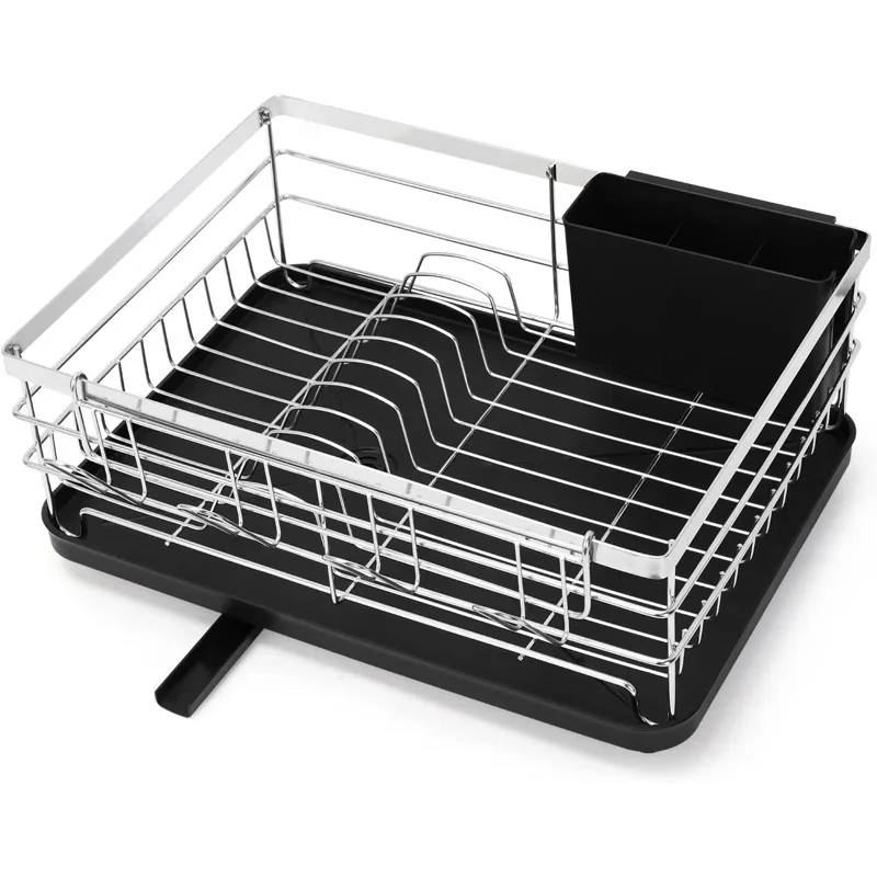 Retractable Over The Sink Dish Drying Rack Metal Adjustable Dish Drain