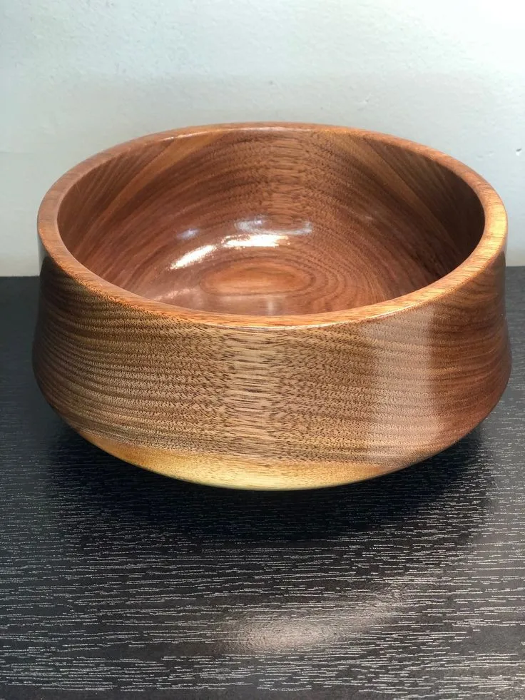 Best Sell Wooden Fruit Salad Mixing Bowls Wooden Serving Bowl Handmade