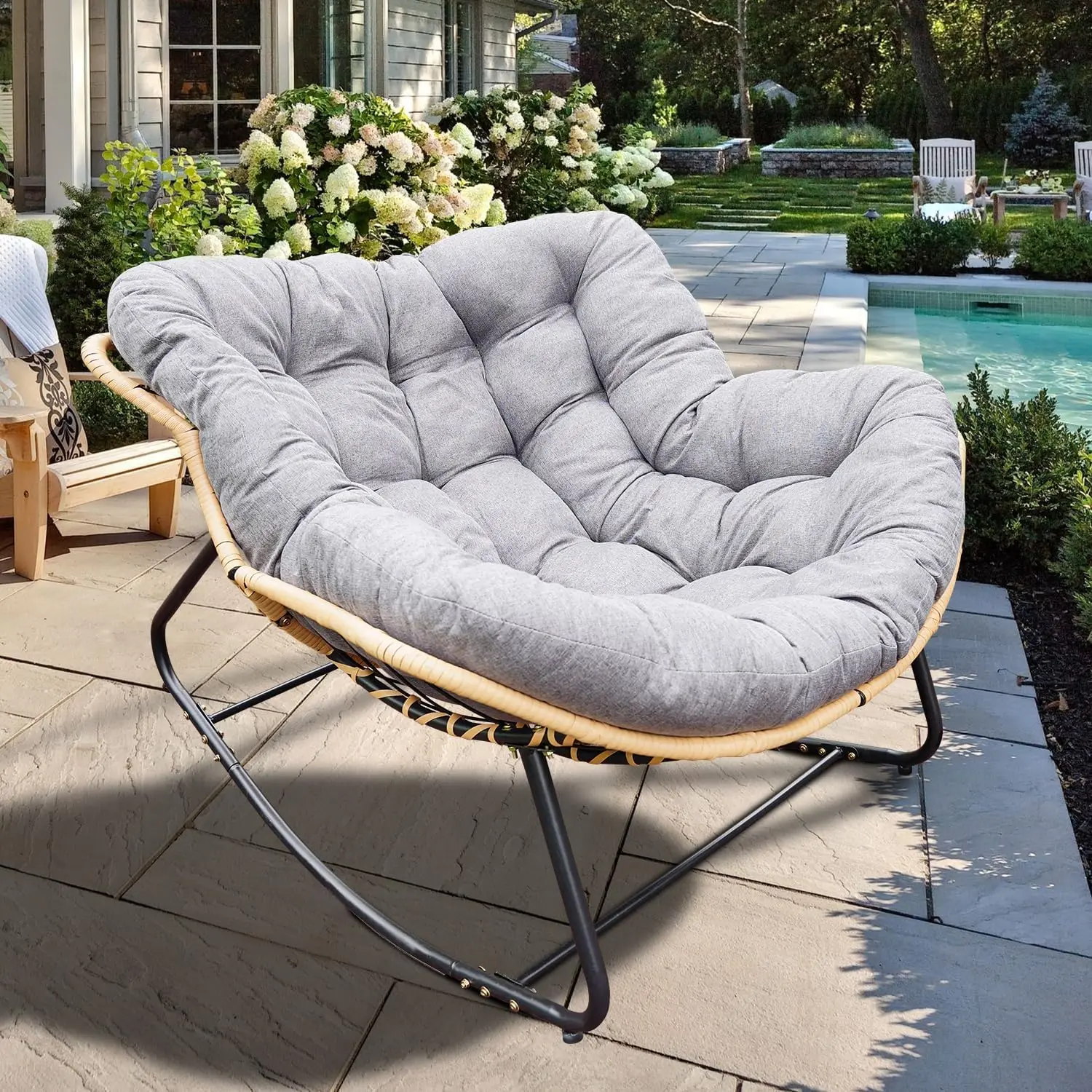 GSHVR Papasan Chair Grey