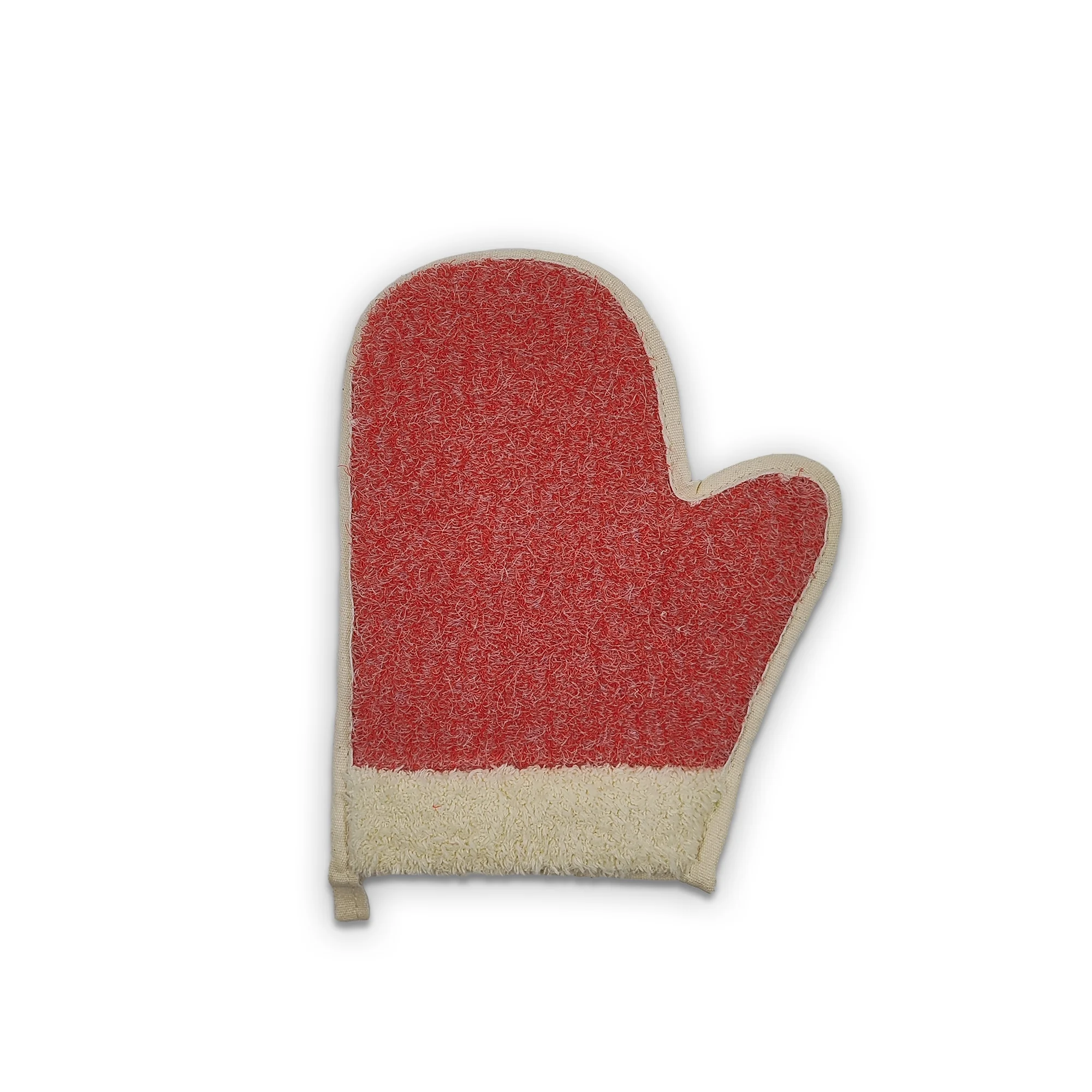 Polycotton Bath Glove With Thumb 100 Natural Bath Loofah Body Washer