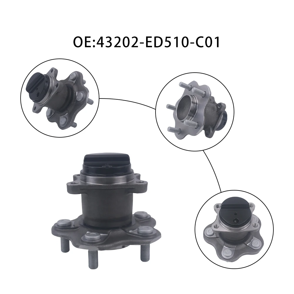 Car Parts Wheel Hub Bearing Wheel Hub Unit Rear Wheel Hub For Nissan CUBE Z12 TIIDA OEM 43202-ED510 43202ED510 manufacture