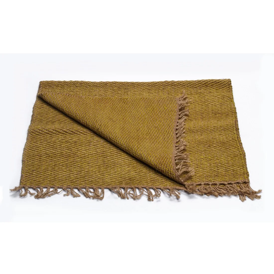 Handwoven Area Carpet 100 Anti Skid Indoor Area Rug Jute Kilim Rug Wool Jute Traditional Carpet