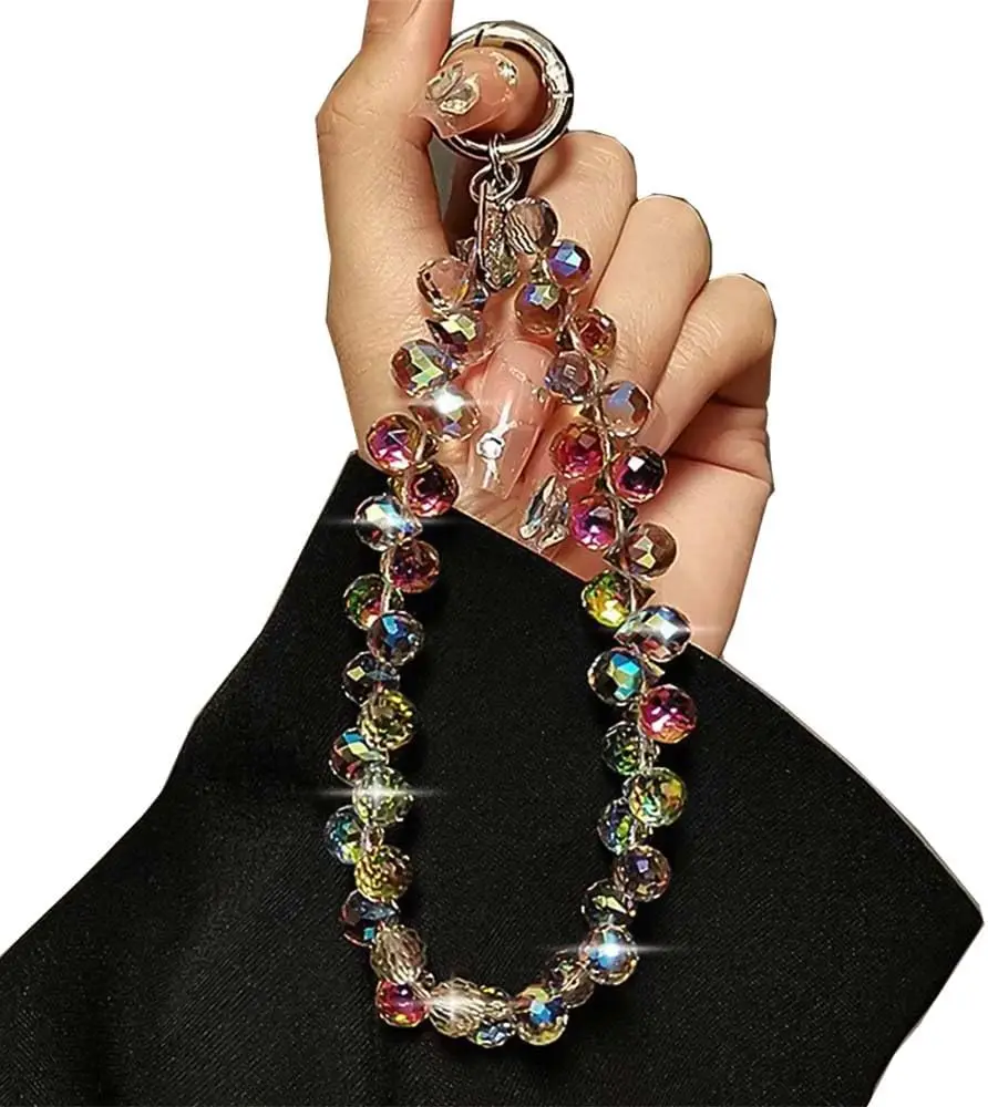 Sparkling Crystal Beaded Phone Wrist Strap