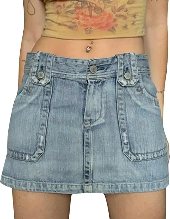 High Waist Ripped Denim Jeans Skirts Summer Skirts Women Mini Short ...