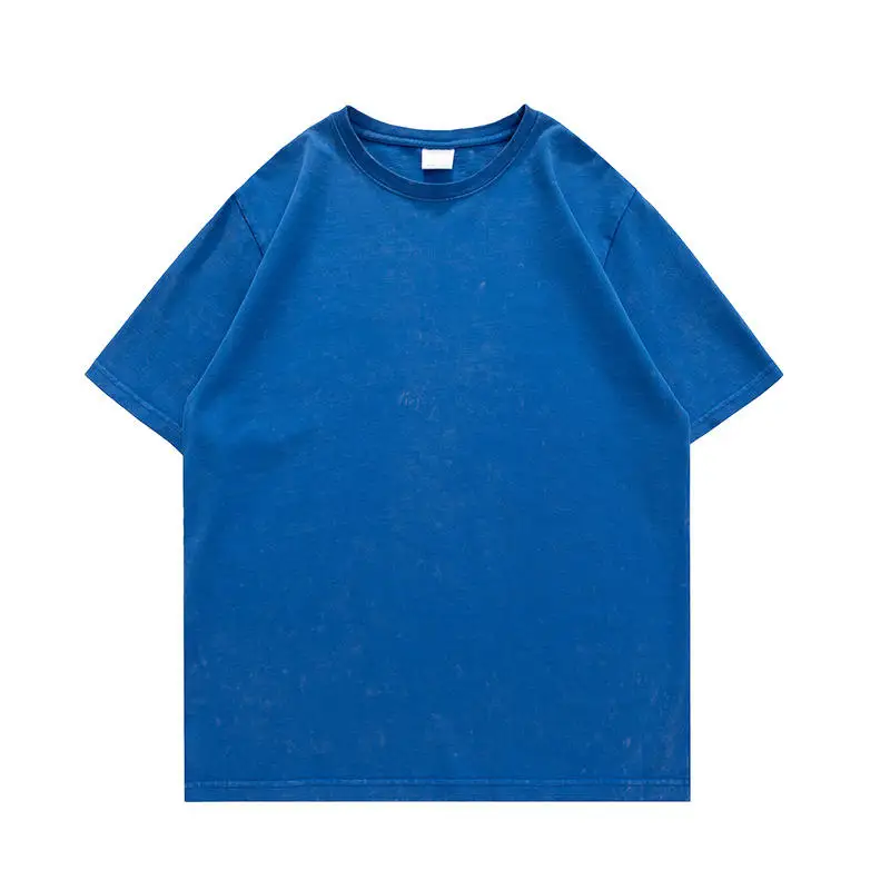 Acid Wash Men's Twin Sets \ Casual Wear Jogging Fitness Wear Printed T