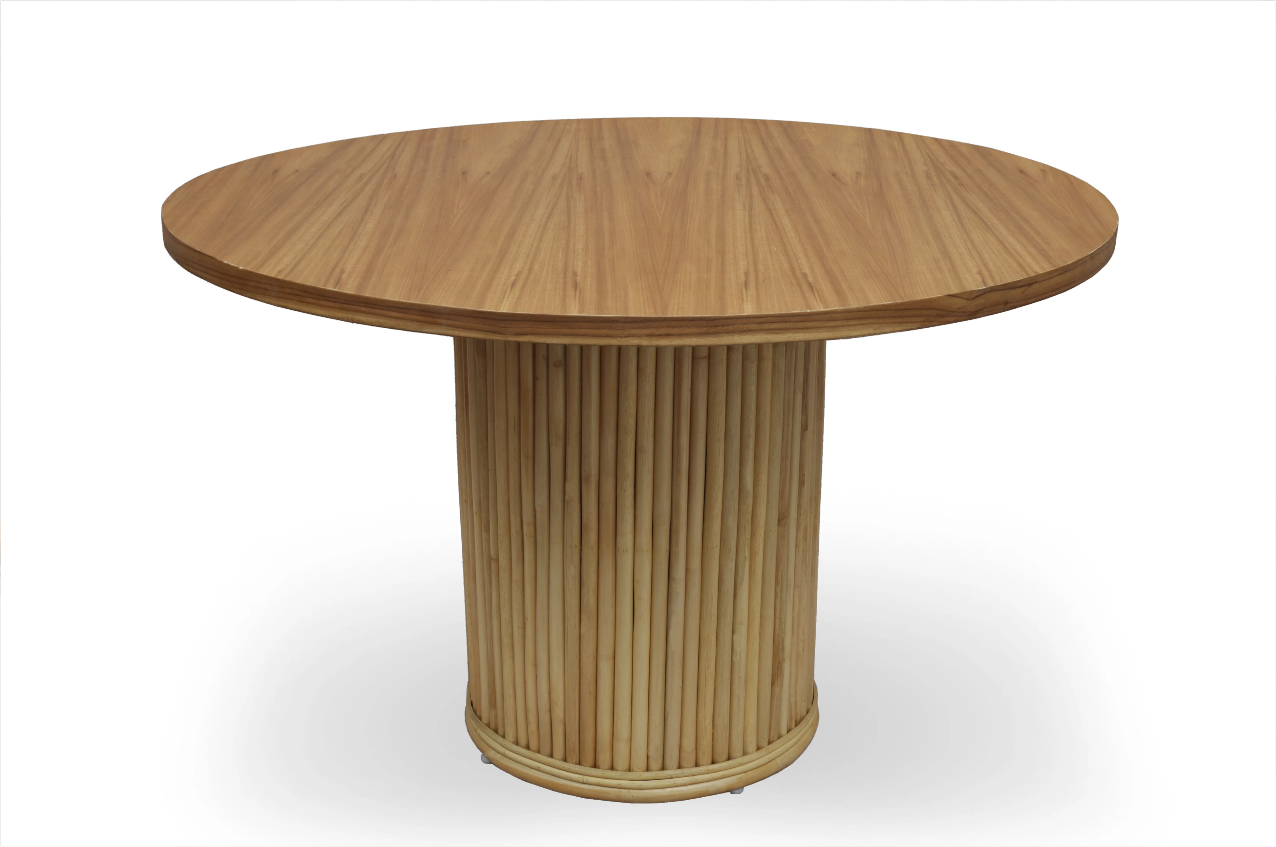 Luxury Natural Color Dining Table With Knockdown System From Indonesia