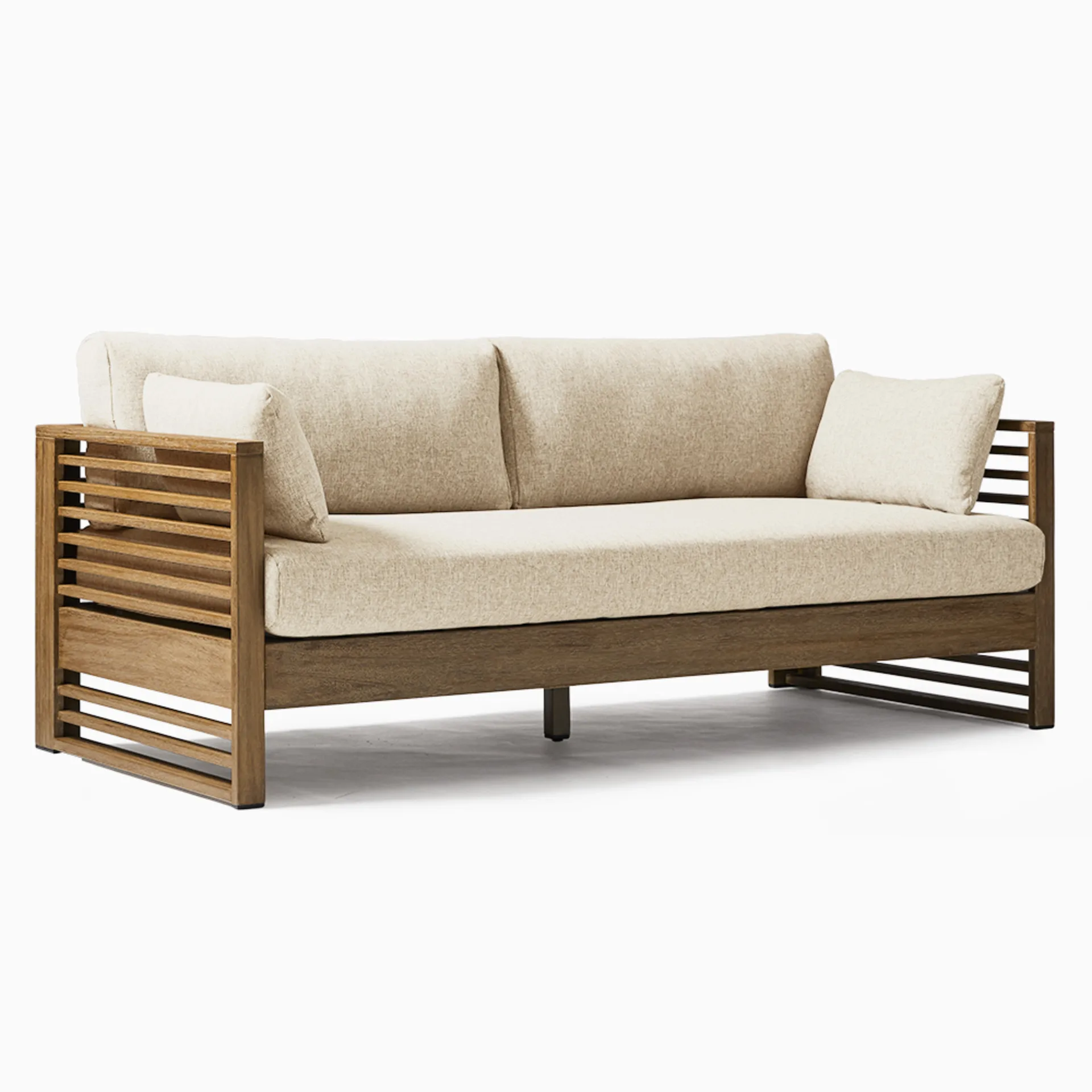 Teak Outdoor Patio Wood Three Seater Sofa Garden Furniture Rosalie