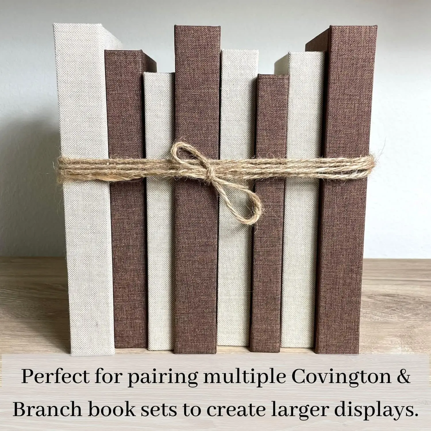 Linen Covered Decorative Books,Set Of 3 - Neutral Home Decor Coffee ...