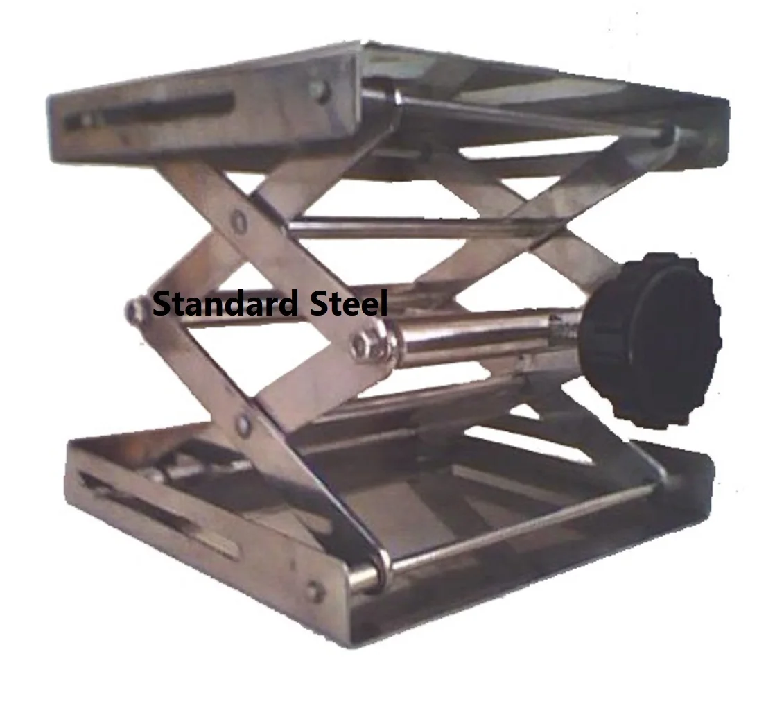 Laboratory Jack Lab Apparatus Manual Height Adjustable Scissor Lift