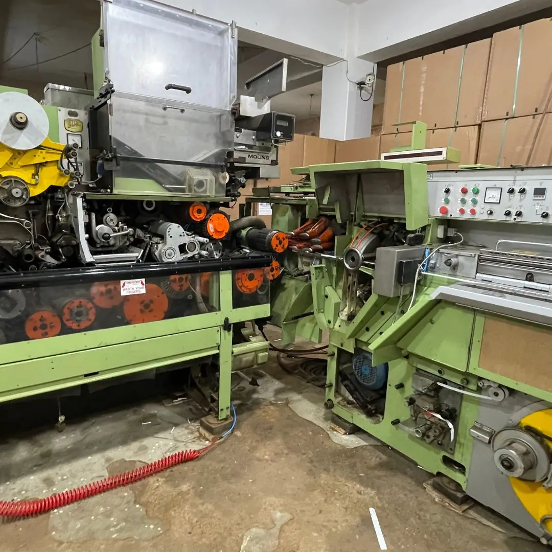 Protos 80/max80 Cigarette Making Machine With Attached Tray Filler