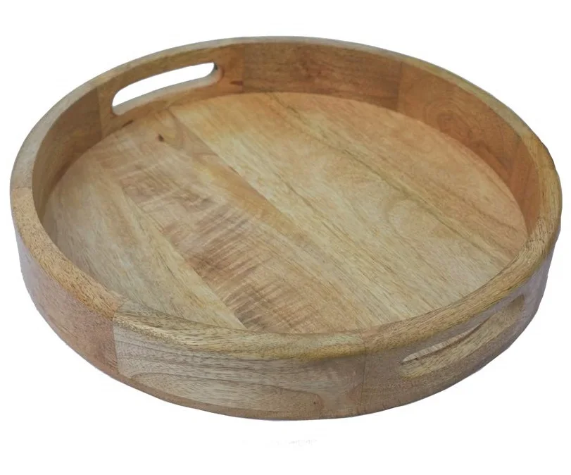 Wooden Multipurpose Round Serving Tray Mwc Nag Handmade Round Wooden   A5a1a21aa7a944784b02f991c9473d76bm 