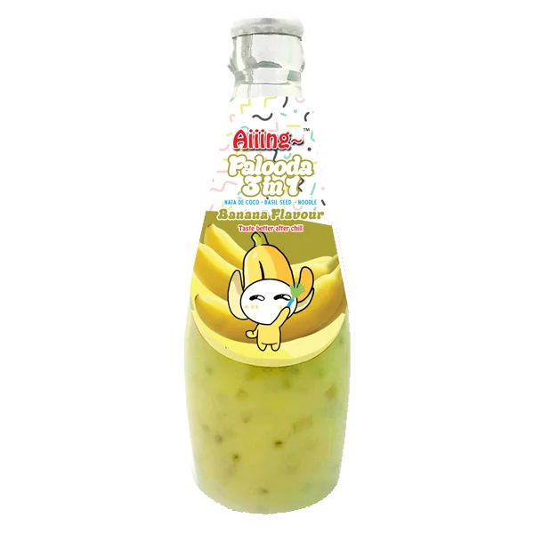 Aiiing Falooda 3 In 1 Banana Flavour Falooda 3 In 1 Coconut Milk With