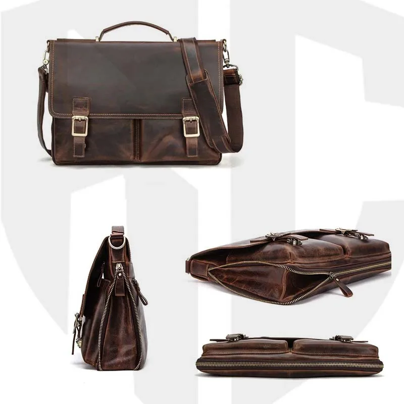 2023 Best Quality Leather Briefcase Bag \ Business Work Top Manufacture