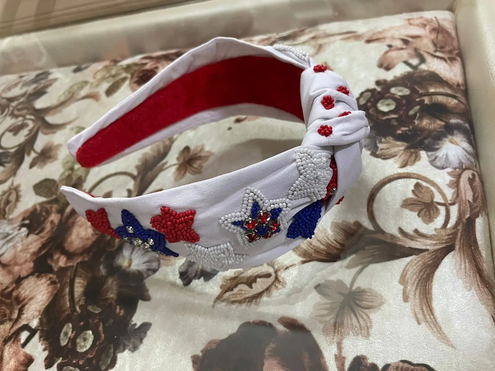 Knotted Style Headband Pink Rhinestones Headband For Women Buy