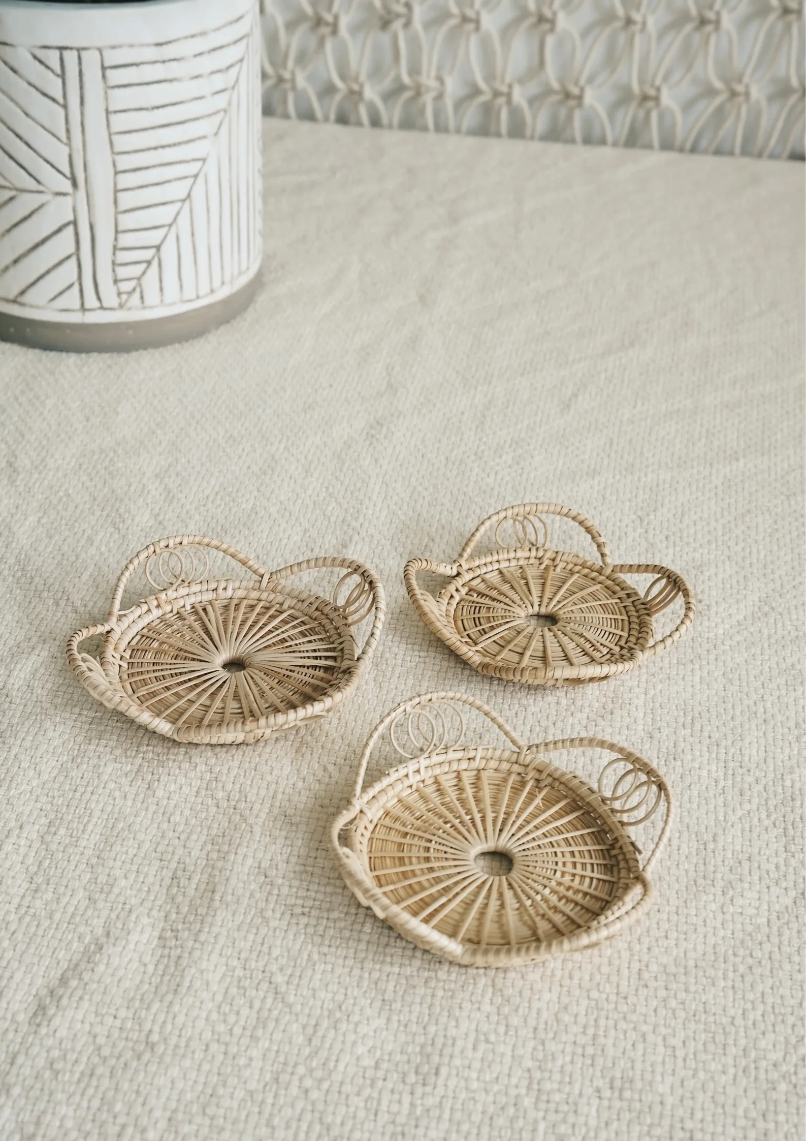 Woven Rattan Tea & Cup Coaster Custom Cardboard Coaster For Drinks ...