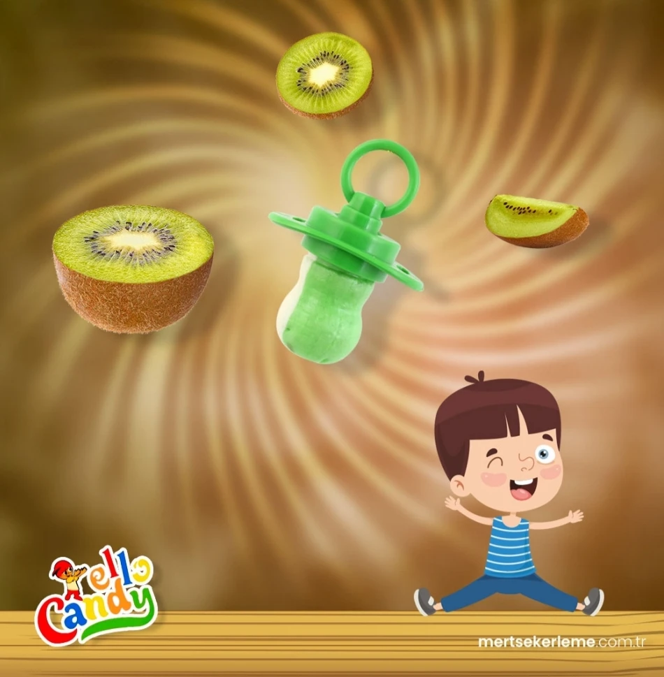 Ello Candy Fruit Flavor Handmade Pacifier Candy Kiwi For Children High