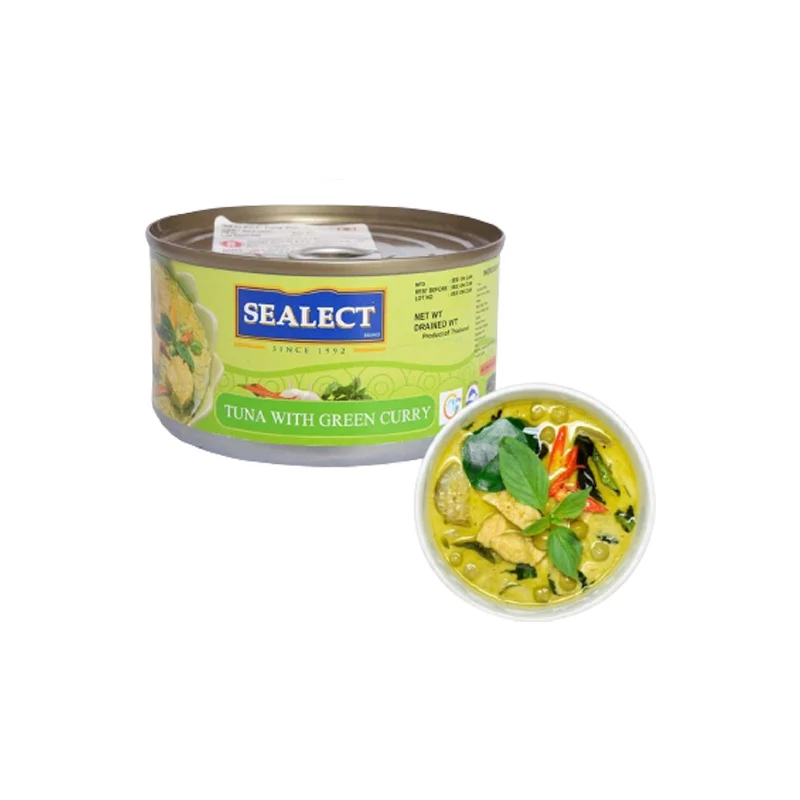 Sealect Green Curry Tuna 185gx 4 Cans Canned Seafood Export Canned Fish