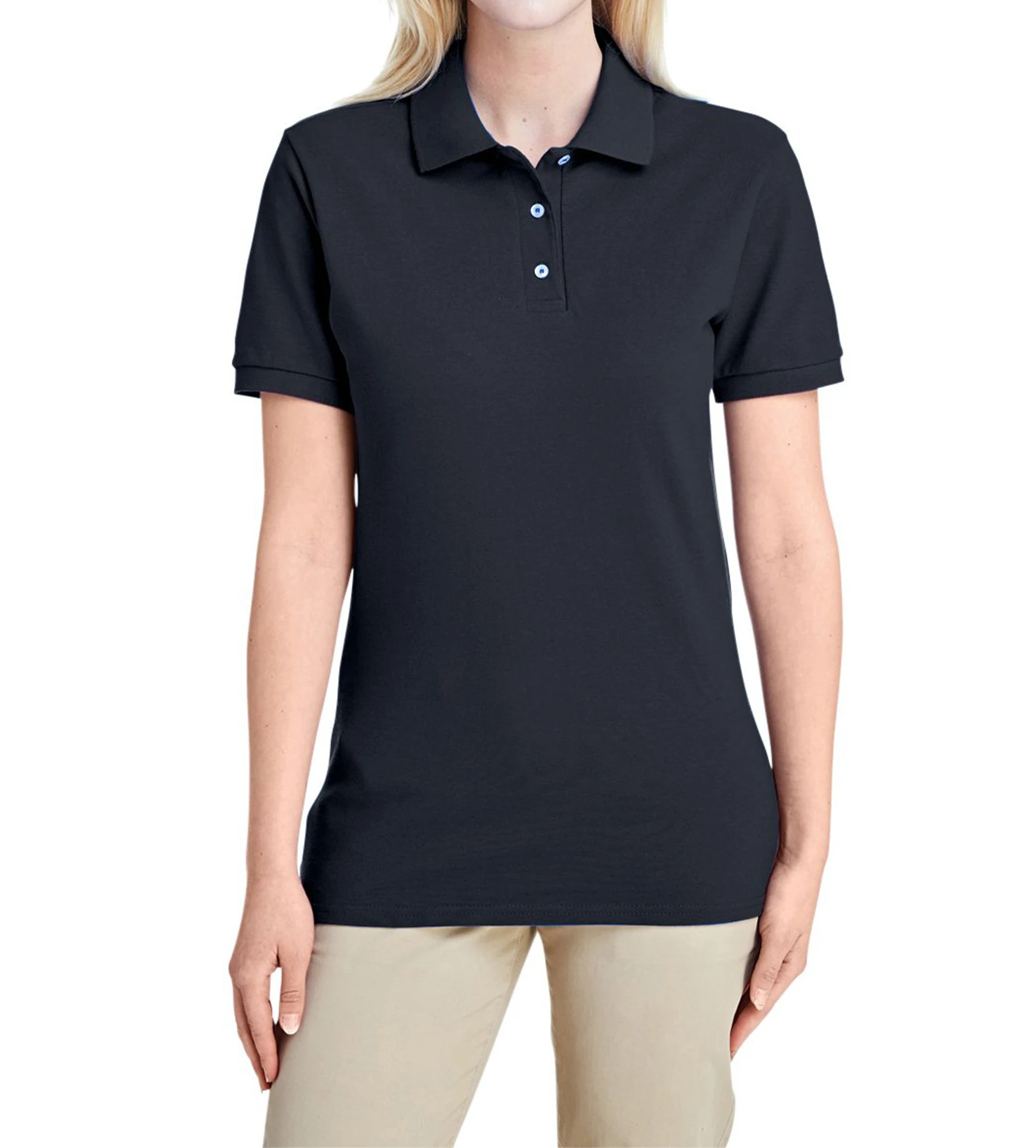 Womens Plain Polo Shirts Wholesale Custom Made Women 100 Polyester Sport Polo T Shirt Casual
