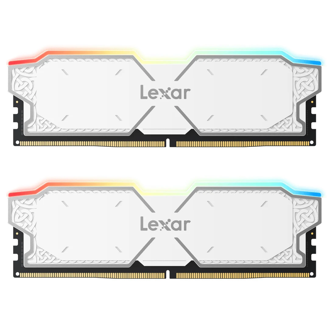 新品 Lexar DDR5 32GB （16gb*2）6000 XMP/EXPO Lexar DDR5 6000MHz 32GB (16GB*2) RAM CL32 1.35V Desktop Memory