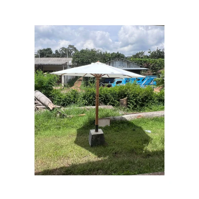 Teak Wood Waterproof Umbrella Garden Umbrella For Patio Outdoor ...