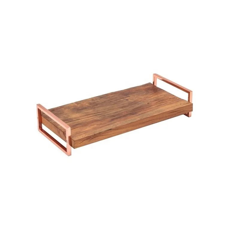 Wooden Rectangular Tea Tray Solid Wood Serving And Decorative Trays For