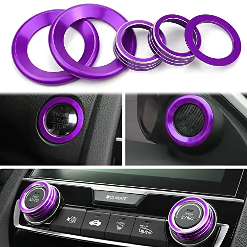Kujunpao Honda Civic Engine Button Cover 5pcs