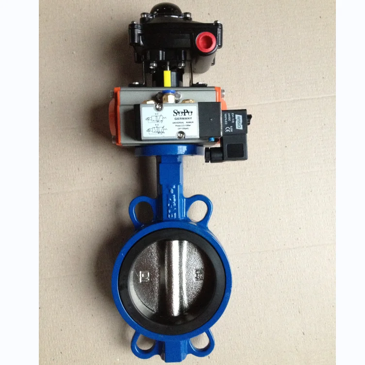 6 Inch Pneumatic Control Valve Pneumatic Butterfly Valve Price Valve ...