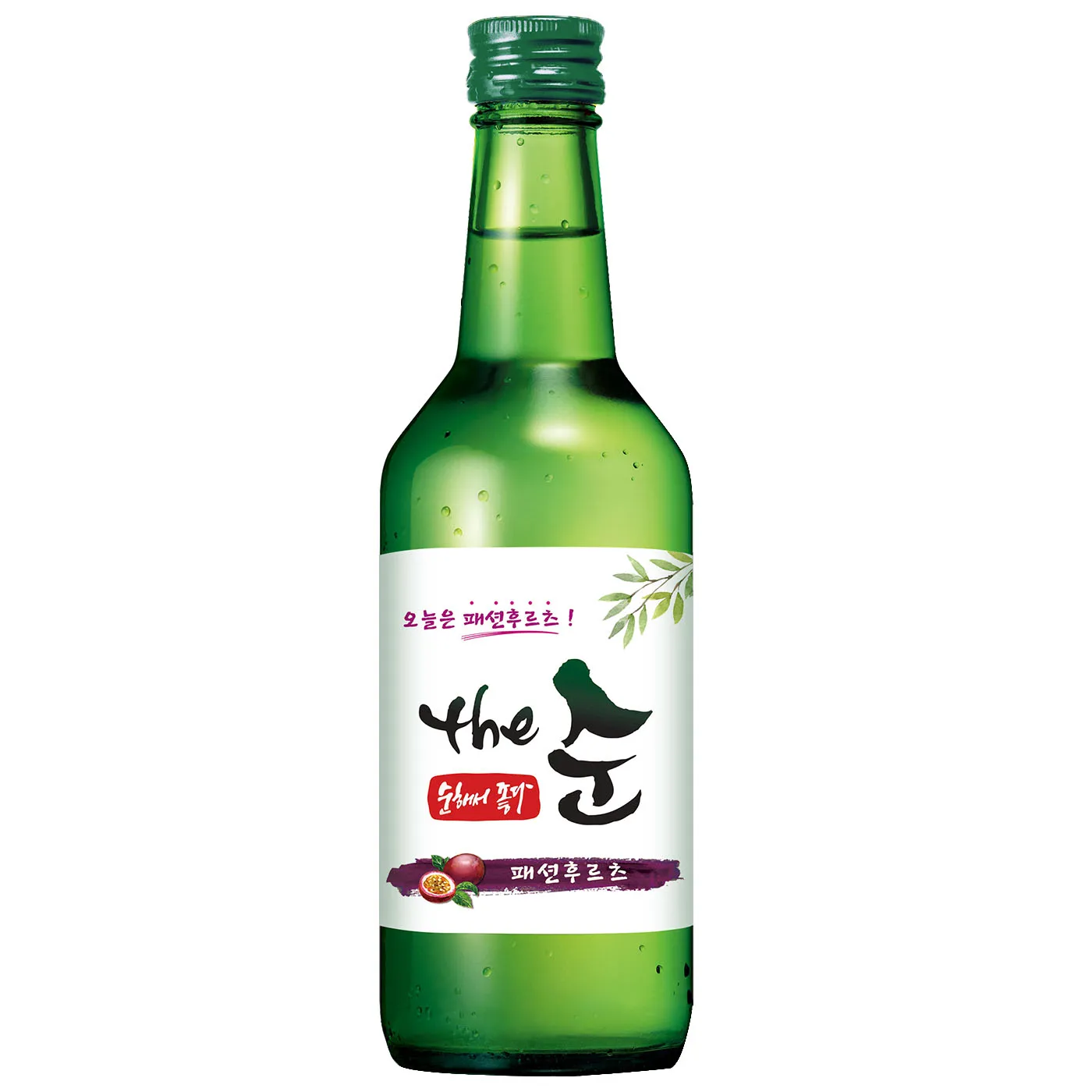 Korean Rice Wine Soju The Soon Passion Fruit Taste 1 Bottle 360ml 12