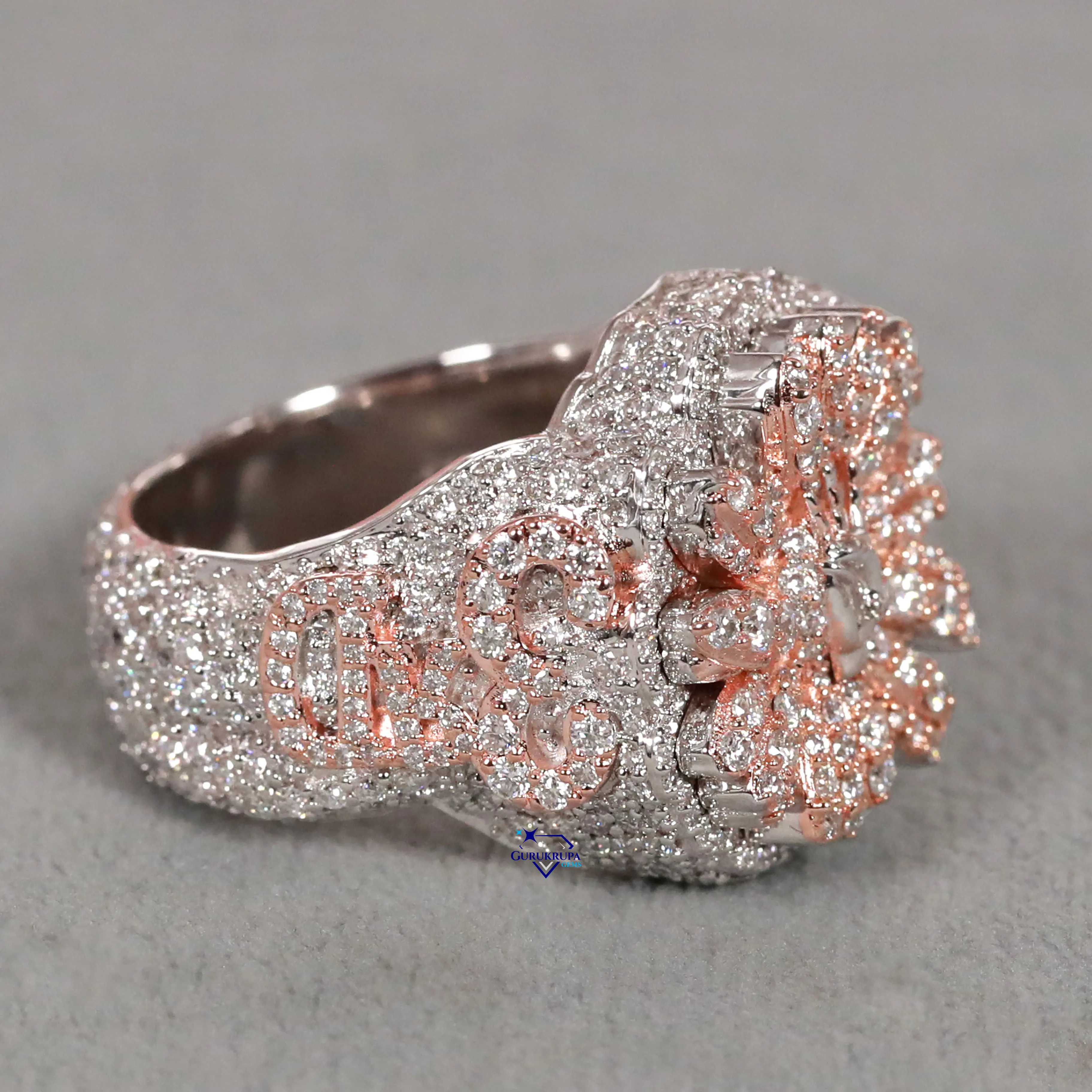 Explore Our New Hip Hop Wholesale Ring Featuring Lab Grown Studded ...