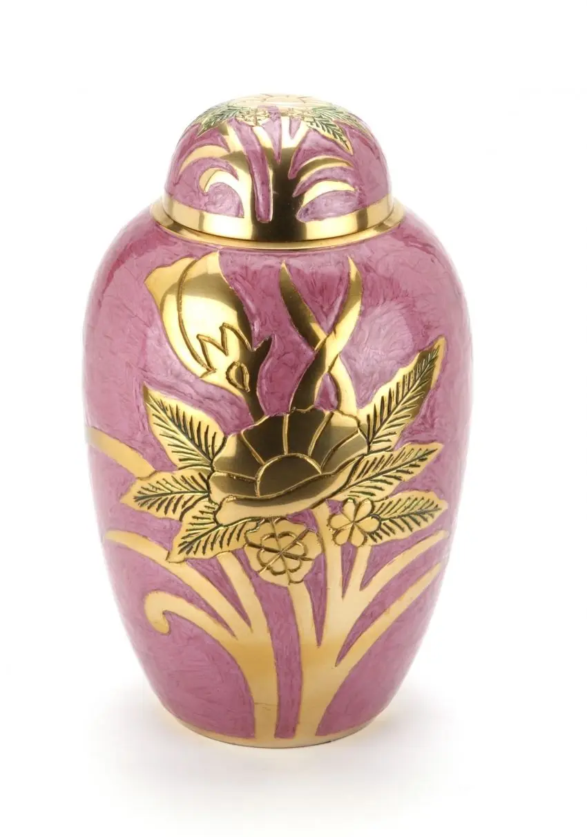 Umbria Brass Cremation Urn Adult Cremation Urn For Ashes Funeral