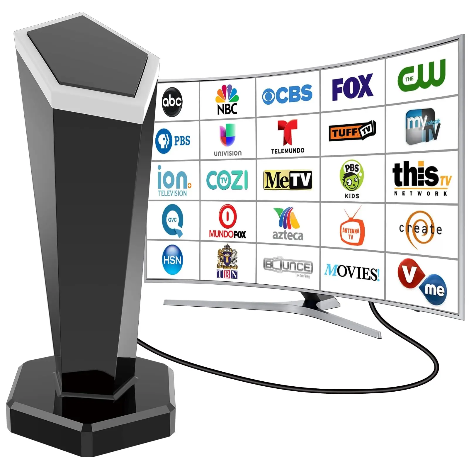 2025 Upgraded HD Digital Antenna for Smart TV