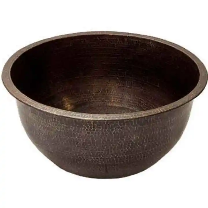 Pedicure Bowl Hammered Stainless Steel With Black Foot Spa Massage
