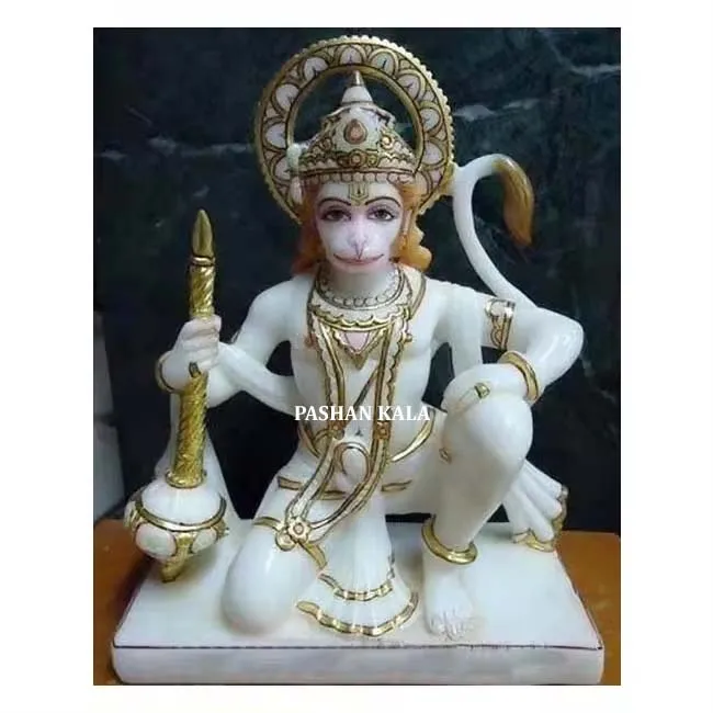 Moden Design White Marble Hanuman Ji For Decorative Amazing Statue ...