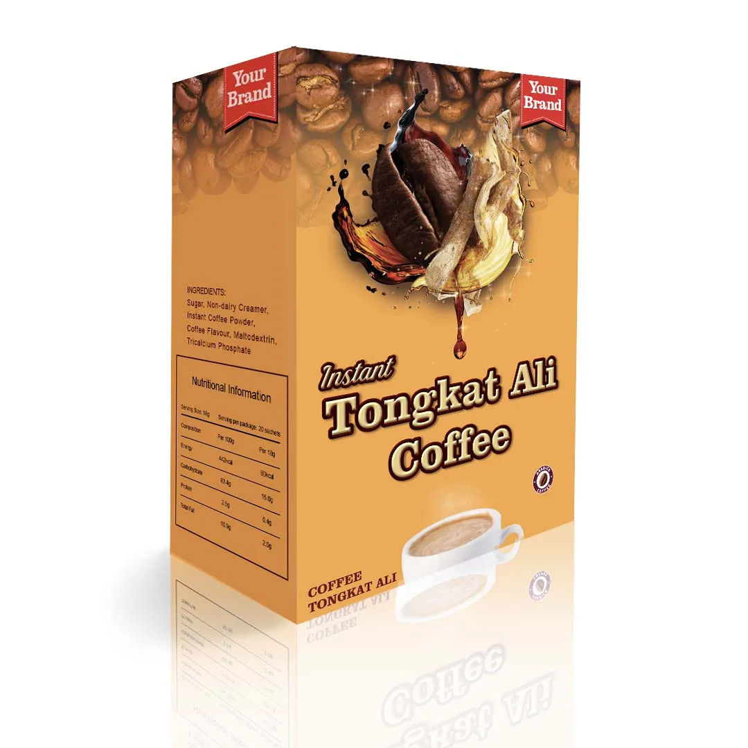100 Original Instant Tongkat Ali Coffee Sachet Boosts Energy And