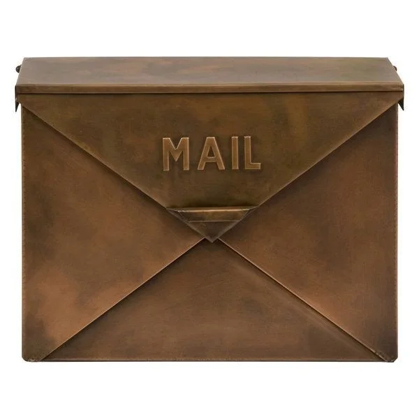 Wall Mounted Lockable Mailbox Outdoor Stainless Steel Big Metal Mail