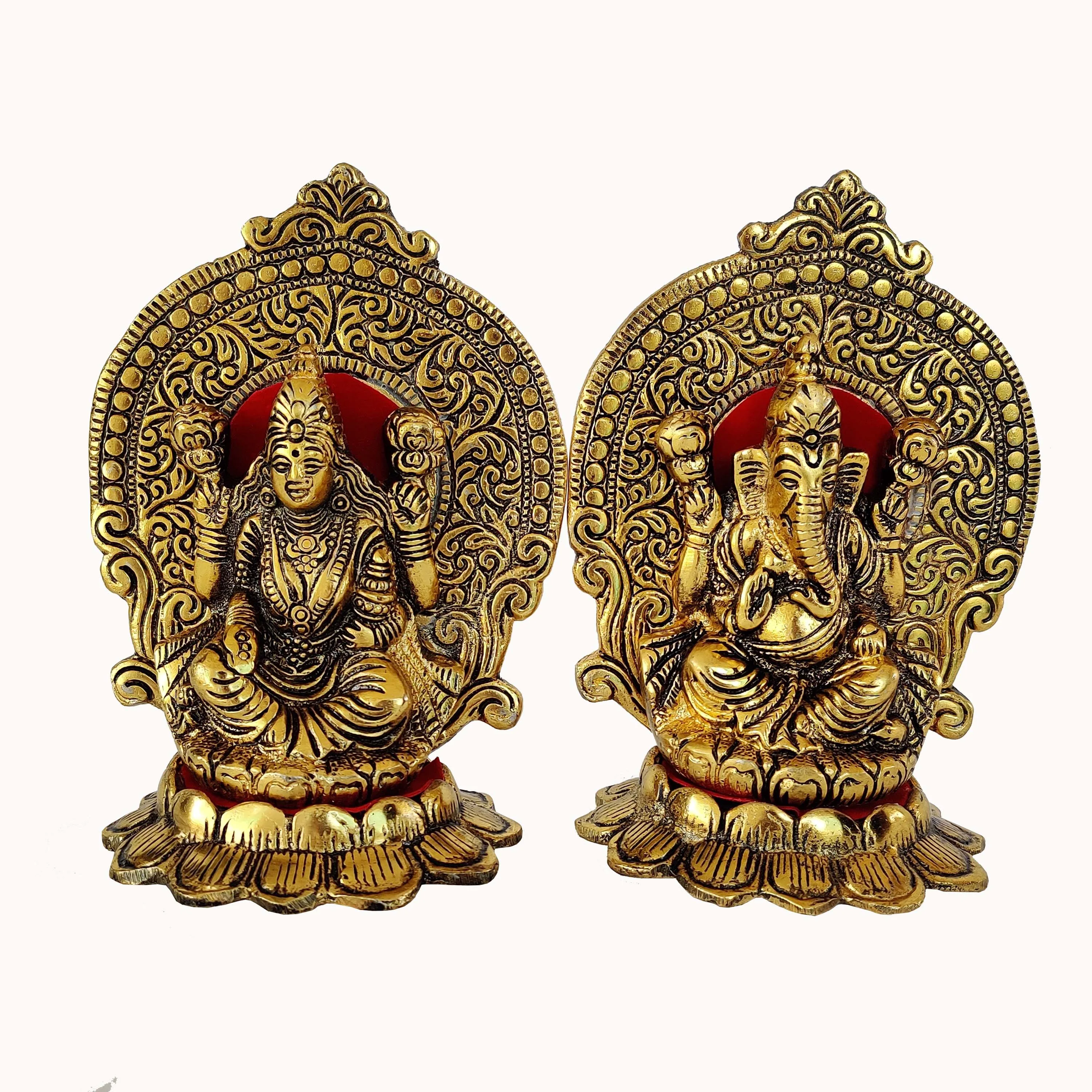 Traditional Figurine Laxmi Ganesh Idol Showpiece Home Decor House ...